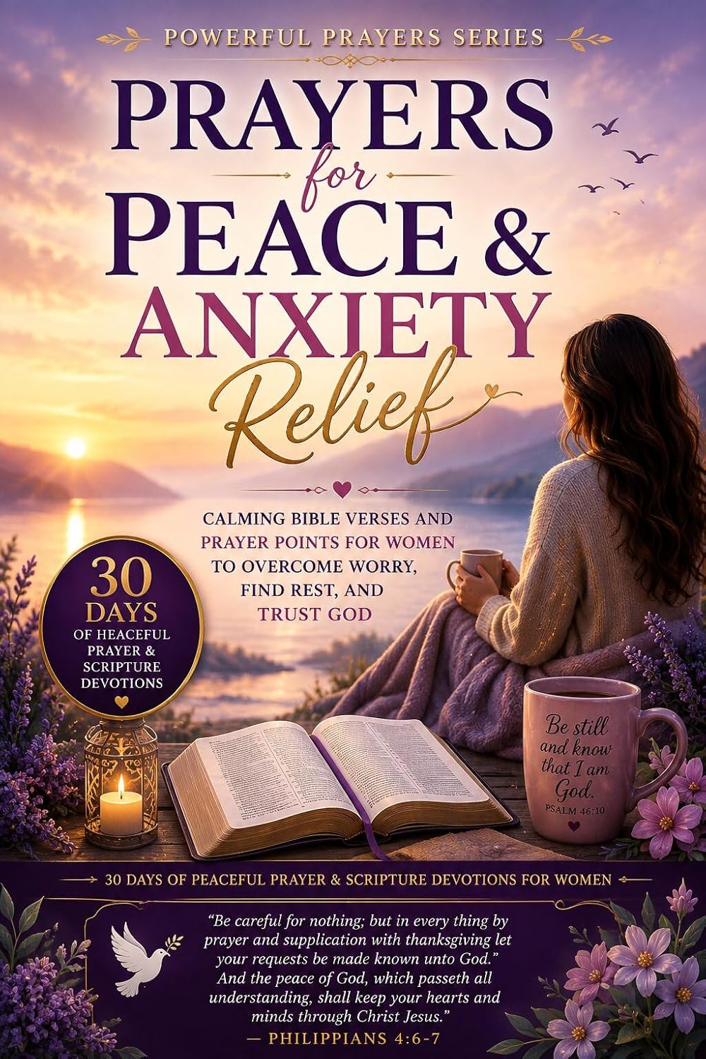 Prayers for Peace and Anxiety Relief: Calming Bible Verses and Prayer Points for Women to Overcome Worry, Find Rest, and Trust God