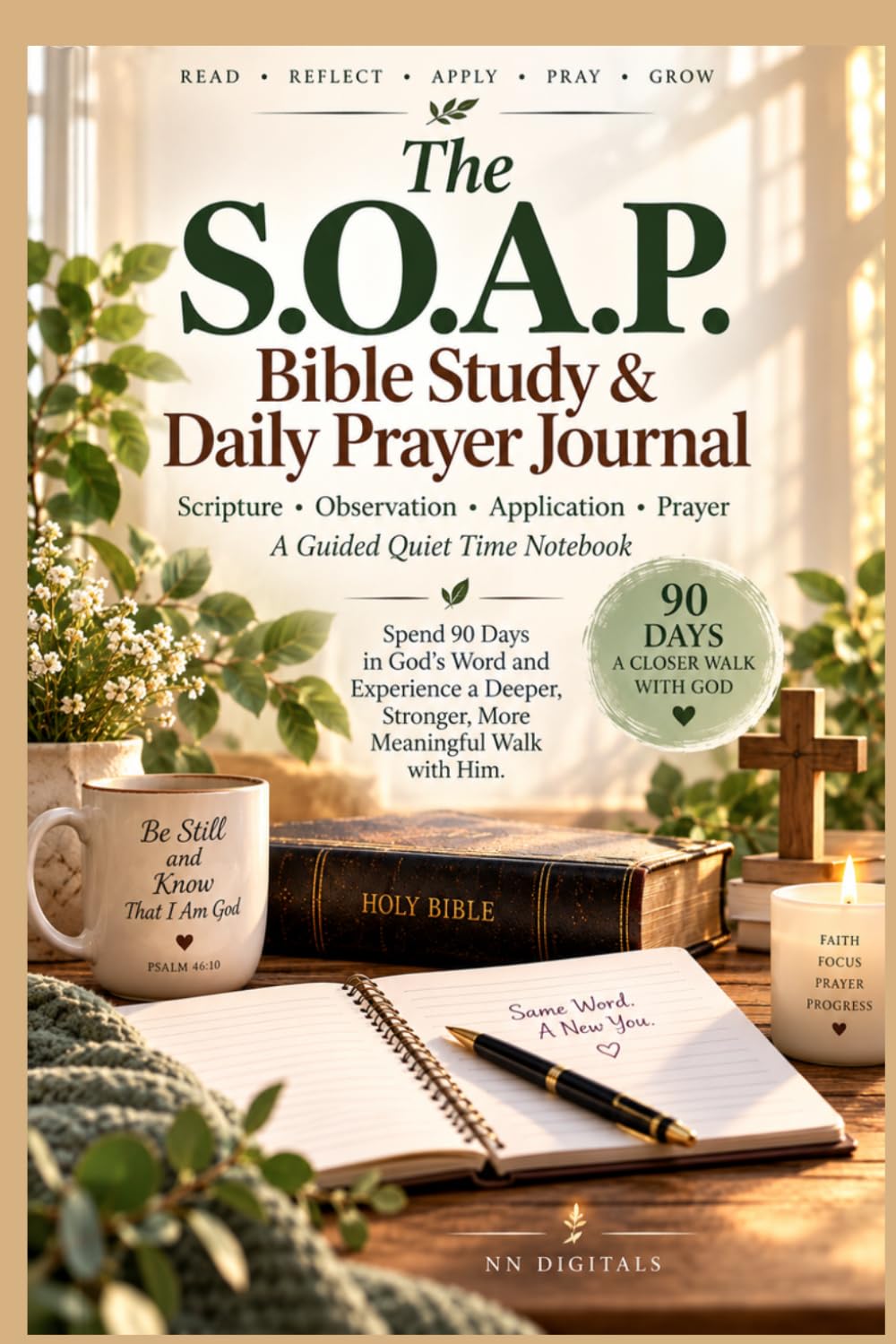 The S.O.A.P. Bible Study & Daily Prayer Journal: Scripture • Observation • Application • Prayer: A Guided Quiet Time Notebook