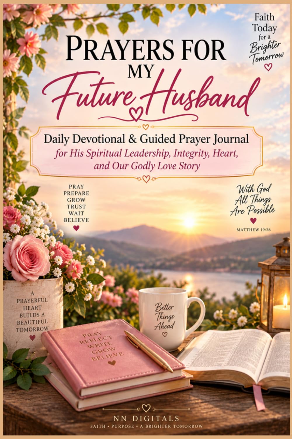 Prayers for My Future Husband: Daily Devotional & Guided Prayer Journal for His Spiritual Leadership, Integrity, Heart, and Our Godly Love Story